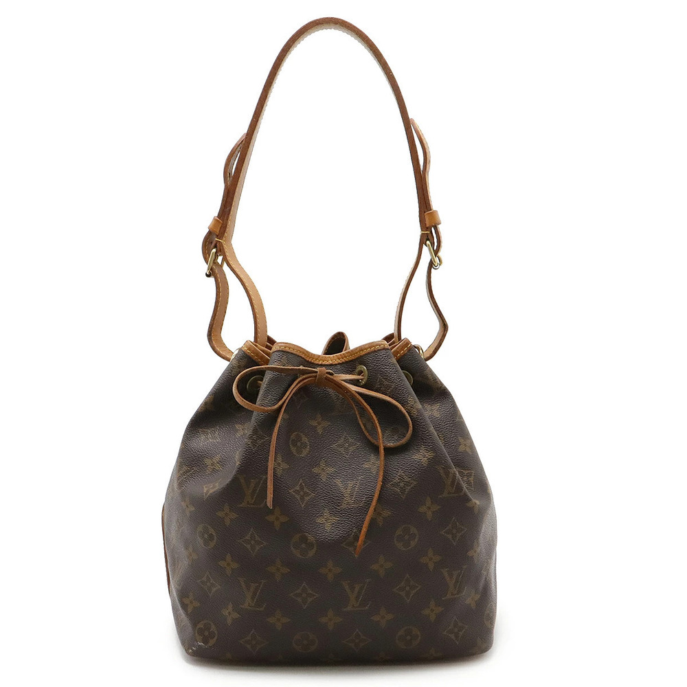 LOUIS VUITTON Monogram Shoulder Bag Hobo Drawstring